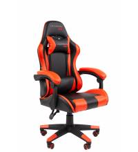 Игровое кресло Chairman CH28 экокожа, черно-красный