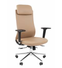 Кресло руководителя Chairman 500LUX Россия экокожа бежевый