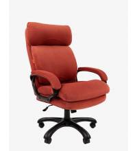 Кресло руководителя Chairman Home 505 Россия ткань Т-28 коралл (черный пластик)