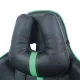 Игровое кресло  "GT Carbon GM-120", две подушки, экокожа, черное/зеленое, 531929. Фото товара с разных ракурсов.